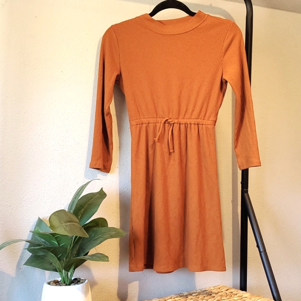 Old NavyWaist-Defined Mock-Neck Rib-Knit Dress for Girls